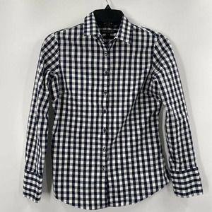 Banana Republic Button Front Shirt Gingham